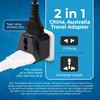 Orei 2 in 1 USA to Australia/China Adapter Plug (Type