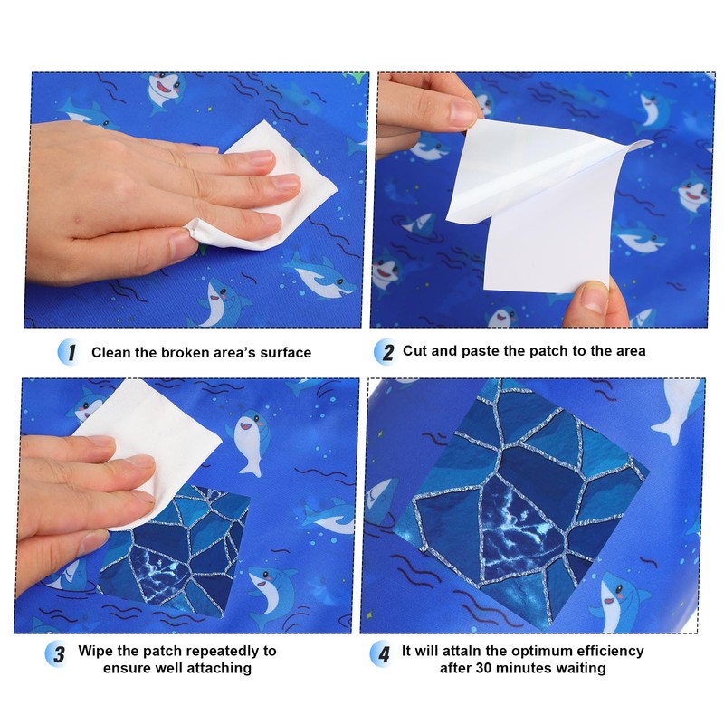 Nuanchu Vinyl Pool Liner Patch Self-Adhesive PVC Repair Patch for