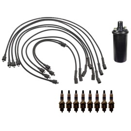 Ignition Wires 1 Coil 8 Spark Plugs Kit For Pontiac GTO 7.5L V8 1970