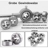 KEWAYO 8-Piece Metric Die Set, Carrying Steel Hand Screw Thread
