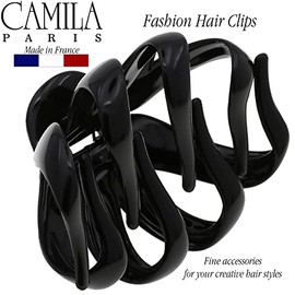 Camila Paris CP3459 - Pinza para el pelo de pulpo francés, pinzas grandes para cabello grueso, clip de pelo grande para niñas para cabello largo, pinz