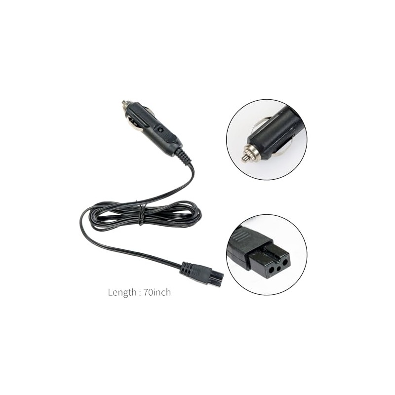 Casoter 12V DC Car Refrigerator Power Cable Replacement Car Cooler,