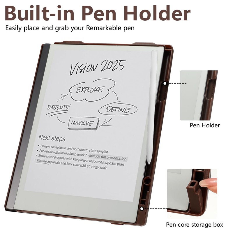 E NET-CASE Case for Remarkable 2 Paper Tablet, Skin Touch