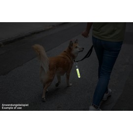 Kabelmeister LED Light Strip/Flashing Light with Mounting Hooks – Set of 3 – Reflective – Green/Yellow