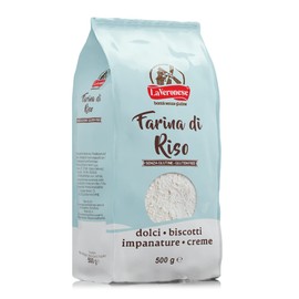 La Veronese | Farina di Riso, per la Preparazione di Prodotti da Forno e Creme, Senza Glutine, Prodotto di Alta Qualità, Senza Coloranti e Conservanti, 500g