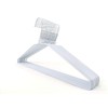 DODIN HOME 10 White Wire Hangers Space Saving Metal Coat