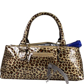 PRIMEWARE Cheetah Wine Clutch