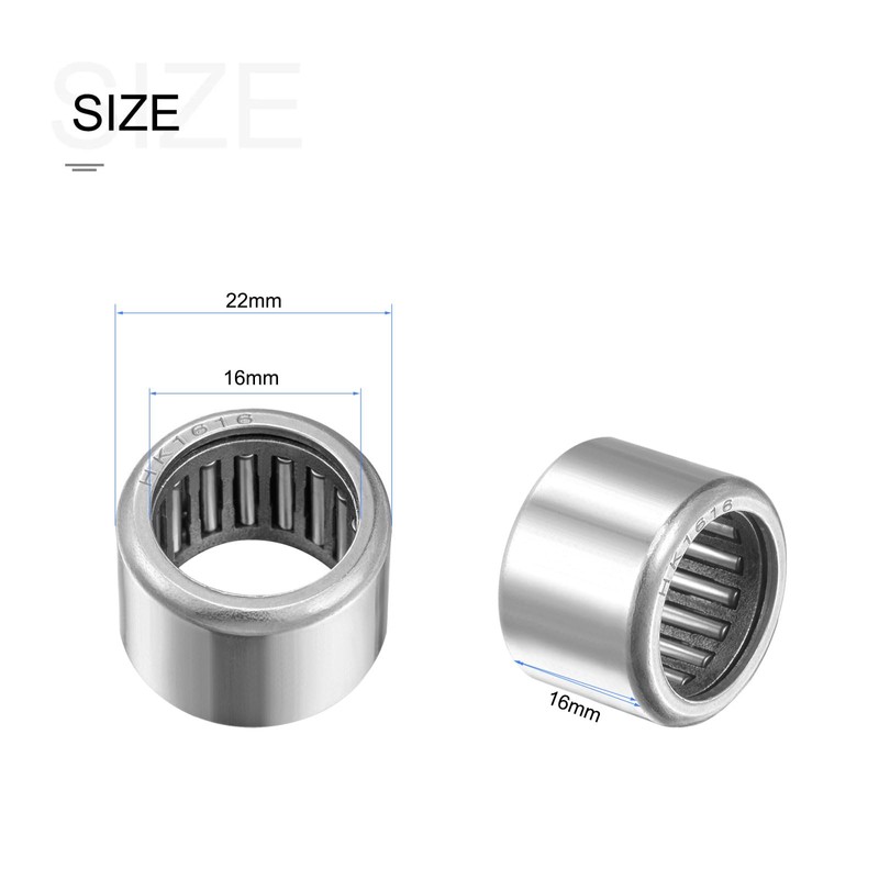 METALLIXITY H K1616 Needle Roller Bearings 16mm Inner Diameter x