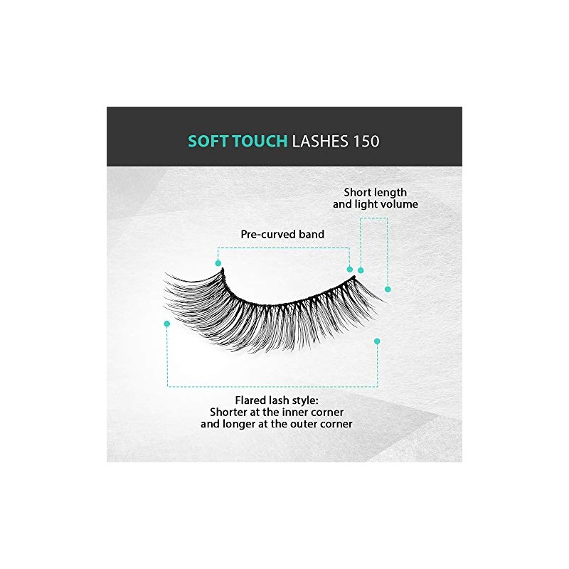 Ardell - False Eyelashes Soft Touch 150 Black (4 Pack)