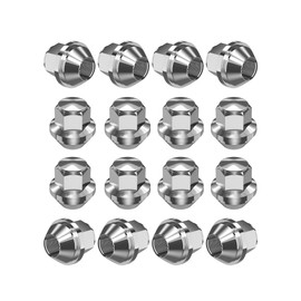 RUIZHI 16 pcs Alloy Wheel Nuts - M12x1.5 | 19mm Hex with Taper Washer - High-Strength Lug Nuts Compatible with Ford F-150/Escort, Ford Fiesta Focus Fusion, for Lincoln (Set)