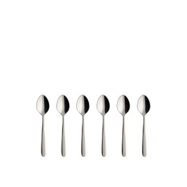 Villeroy & Boch 1264039550 Cutlery Daily Line After Dinner Tea Spoon, Set of 6, Stainless Steel, 142 mm