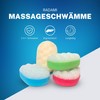 4 x Massageschwamm Duschschwamm Badeschwamm Peeling Schwamm Körperpeeling Oval