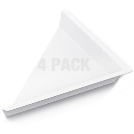4 Pack Air Diverter (Triangle) for 2'x2' Ceiling Air Diffuser, Redirect Airflow from Vents, White