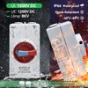 Waterproof IP66 Solar Disconnect Switch 4-Pole Red DC1500V 32Amp Isolator