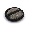 sositex Cosmetic sponge, black/natural, sauna line, premium linen product, made