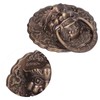 Black Door Knocker Handle Brass Double Door Pull Hardware Accessory