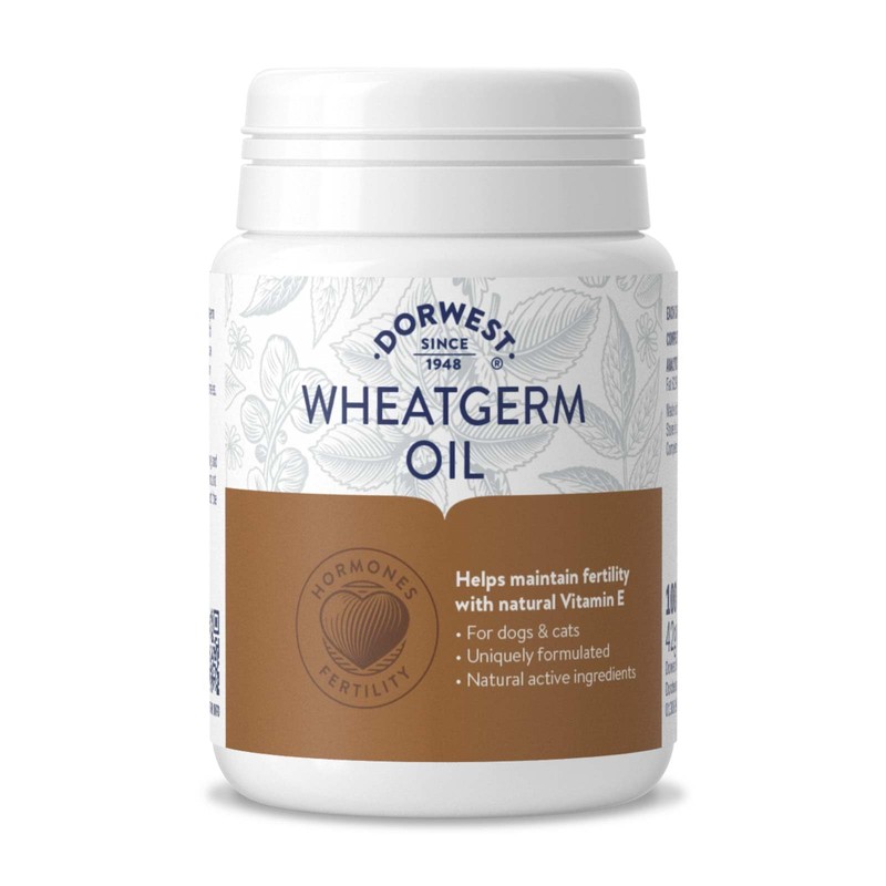 Dorwest Herbs Wheatgerm Oil Capsules for Dogs and Cats 100