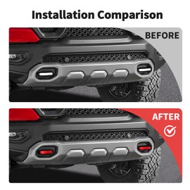 JWWY Front Bumper Tow Hook Cover Tow Trailer Hitch Protector Cover Trim Fit for 2018-2025+ Dodge RAM TRX Exterior Accessories Red