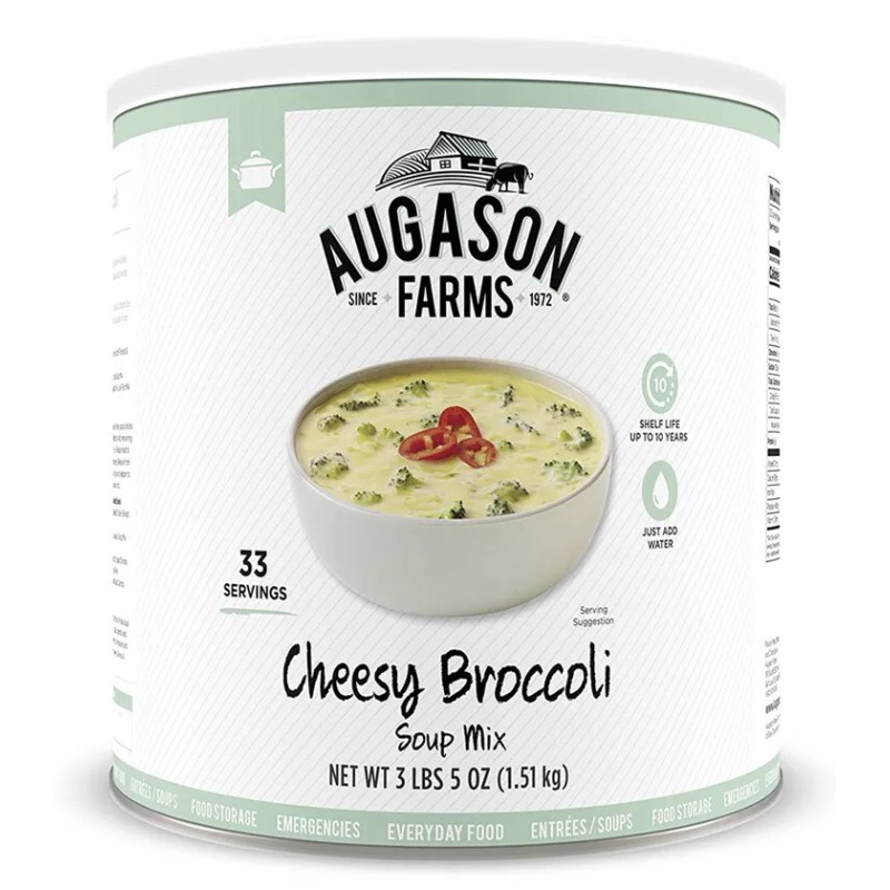 Augason Farms CHEESY BROCCOLI Soup Dinner Can Survival Emergency Storage
