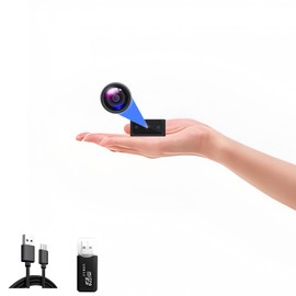 ZAIZAITY Indoor Outdoor Security Camera, HD Camera 1080P Mini Camera for Home, Office, Pet and Kids Surveillance (No Wi-Fi)