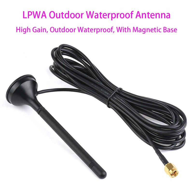 LPWA Outdoor Waterproof Antenna, 5dBi High GAIN with Magnetic Base,