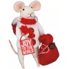 Primitives By Kathy Christmas Wool Felt Mouse Joy to the