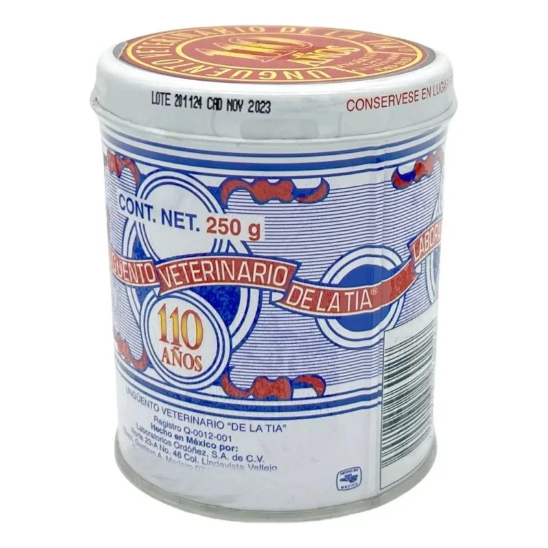 Ungüento Veterinario De La Tía Pomada 250 G