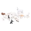 Arctic Animal Figurine Set 18pcs Kid Simulated Arctic Hare Reindeer