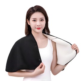 Warm Shoulder Shawl Cape, Plush Wheelchair Care Pad for Neck Shoulders, Thickened Portable Cold Weather Warmer Blanket