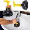 Sink Plunger Control Grip Plumbing Blockage Waste Drain Kitchen Unblock
