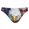 Men Swim Briefs Bald Eagle American Flag 4Th of July
