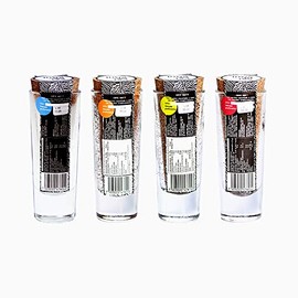 SAL DE AQUÍ - Set de 4 frascos de sal premium - Sal de gusano de maguey/Sal de chapulín/Sal de chiles y citricos/Flor de sal natural - 30% menos sodio
