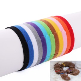 Molain Pack of 12 Puppy Collars, Throwing Collars for Small Puppies, Adjustable ID Collars for Small Cats Dogs, Puppy Identification Collars, Newborn Collars for Kittens (30 cm)