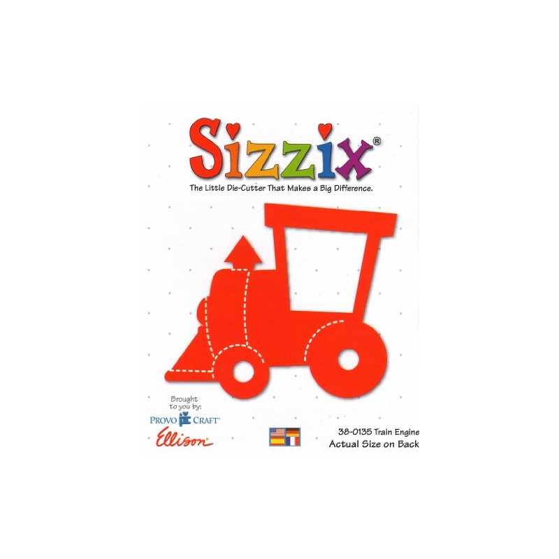 Sizzix TRAIN ENGINE Die Cut #38-0135