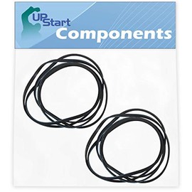 2-Pack 341241 Dryer Drum Belt Replacement for Crosley CDE6500W Dyer - Compatible with 8066065 Belt - UpStart Components Brand