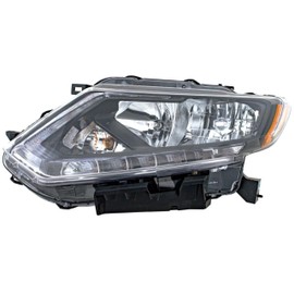 ALLIGATOR AUTO LIGHTS Headlamps Compatible with Nissan Rogue 2014 2015 2016 Halogen Headlight Assembly Left Side/Driver Side Partslink: NI2502226 / OEM: 26060-4BA0A DOT/SAE Compliant