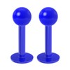 2pc 1.2mm 16g Labret Bar Studs Lip Ring Monroe Tragus