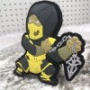 Mortal Kombat Scorpion PVC Morale Patch Hook & Loop Fan