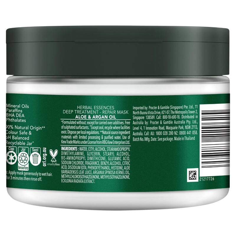 Herbal Essences Bio Renew Deep Treatment Repair Mask Aloe &