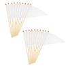 PATIKIL 8x3 Inch Mini Pennant Flags, 20Pcs Wooden Pole Small