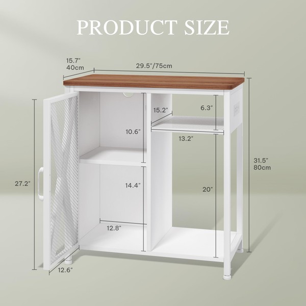YITAHOME Fish Tank Stand with Power Outlets & LED Light,