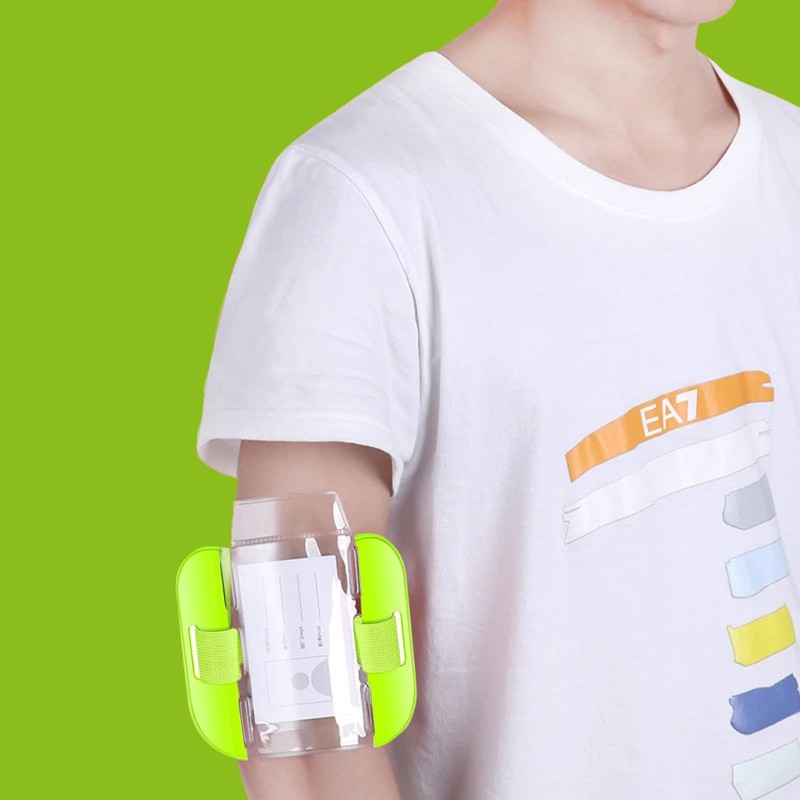 4 Pack Badge Holder Security Armband - SIA Adjustable Hi