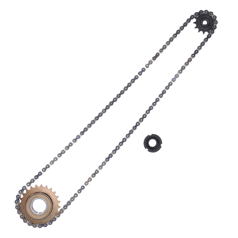 410 Chain Sprocket Kit Steel 114 Link Drive Chain with