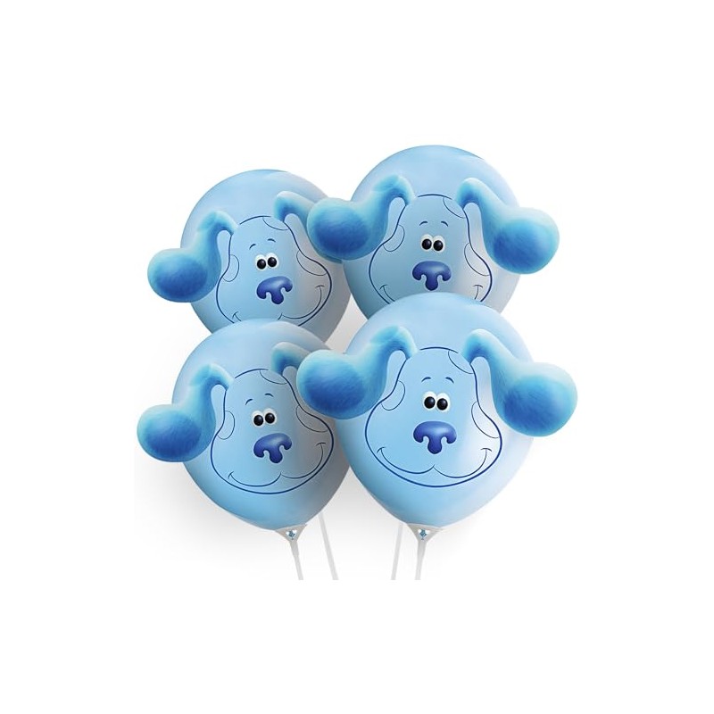Unique Blue's Clues Kits (4 Pk) Party Latex Balloons, 12",