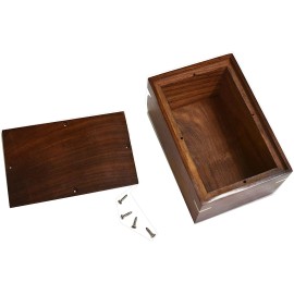 TOSQP27 Cremation Urn for Pet Cats Dogs Keepsake Ashes Burial Memorials Wood Funeral Box