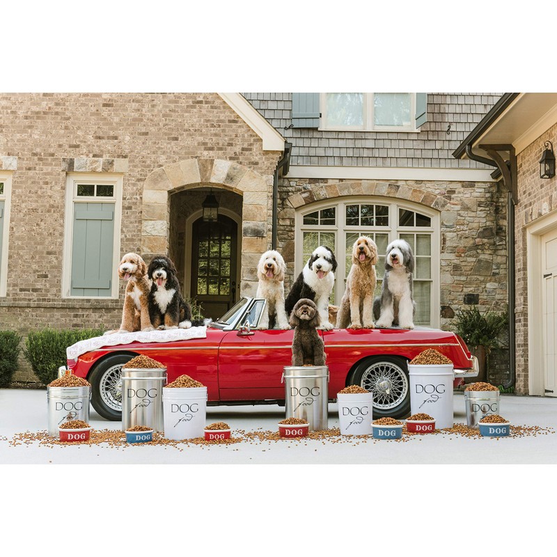 Harry Barker Pet Food Storage Collection, Classic White Food Storage