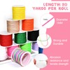 12 Rolls Nylon String for Bracelets, Gimp String for Jewelry