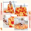 RAINBEAN Pizza Blanket, Realistic Funny Food Blankets, Novelty Nap Lightweight