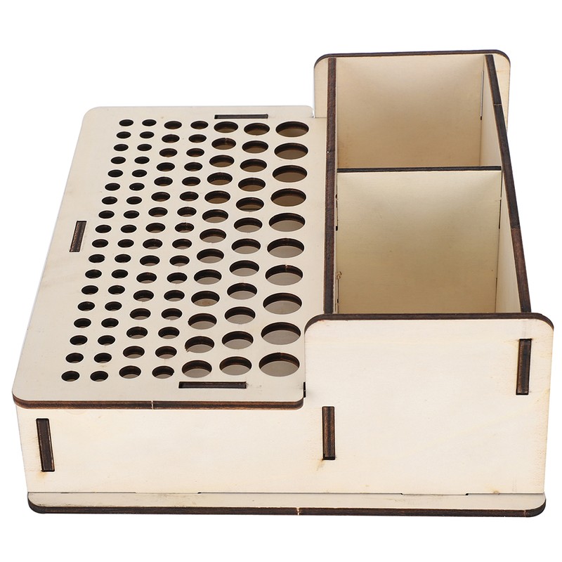 Wooden Leather Craft Tool Holder Leather Tool Organizer Wooden Box