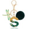 MWOOT Initial keychain, Resin Letter S keychain, Cute Car Keyring,